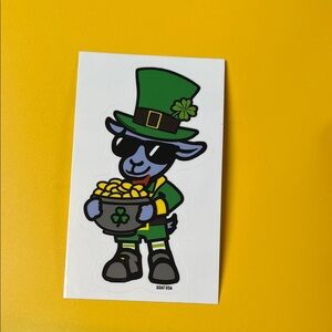GOAT USA Lucky Goat Sticker - Green and Black